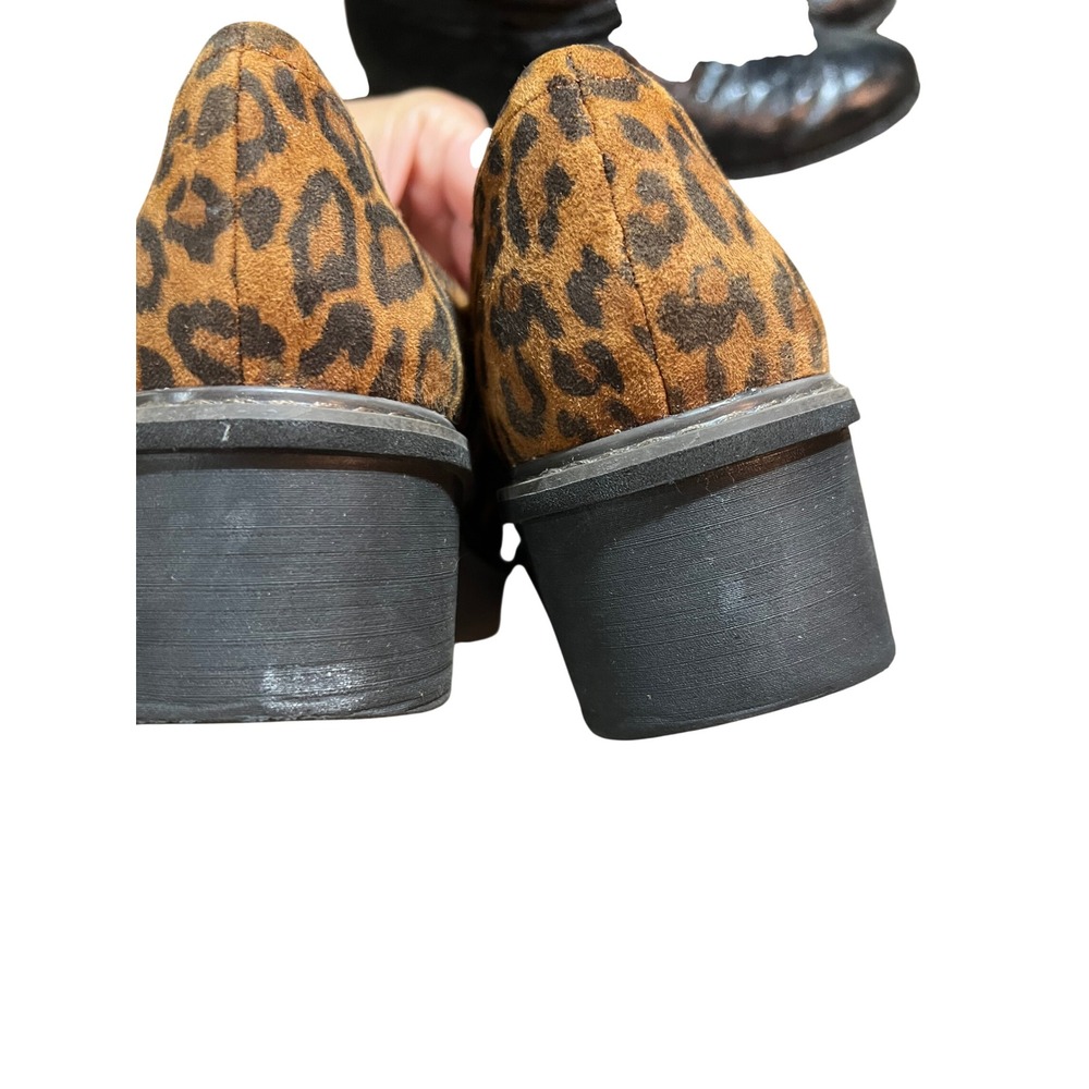 Clarks Collection Leopard Print Slip On Wedge Loafers Platform Comfort Women 10 - Picture 5 of 8